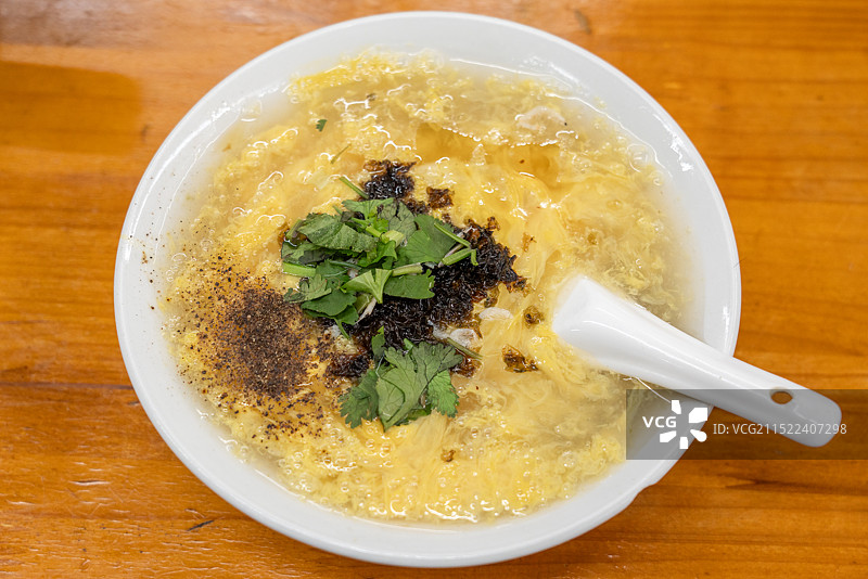 安徽阜阳美食撒汤图片素材