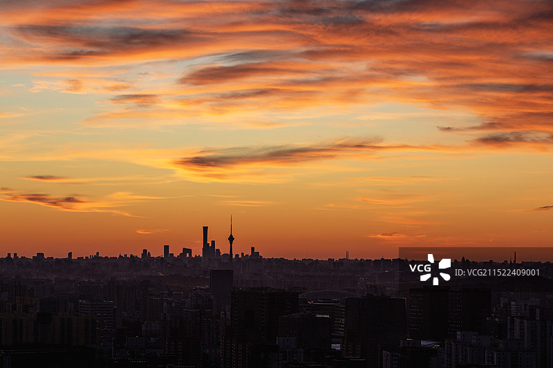 北京晨曦图片素材