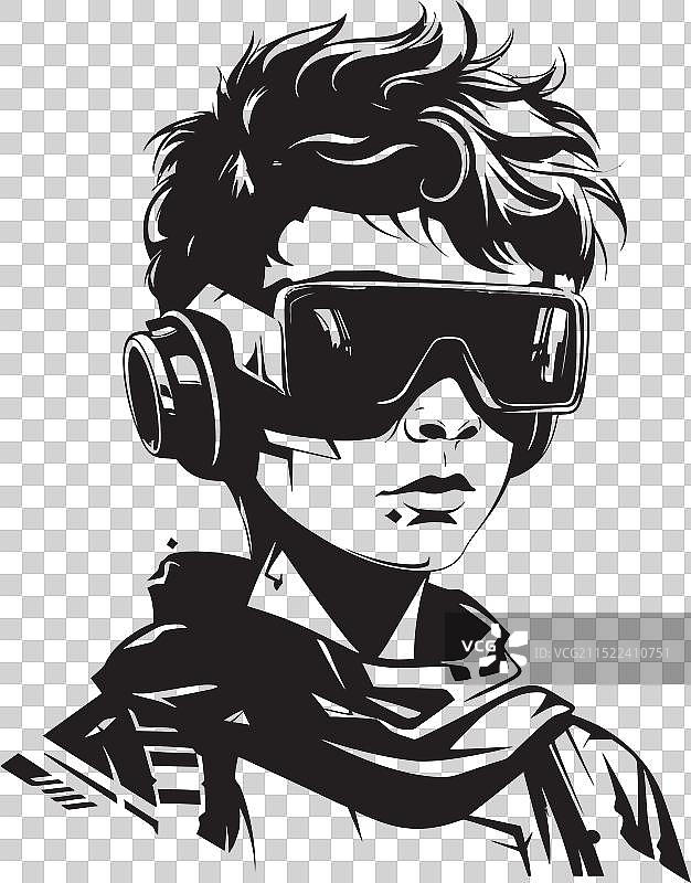 黑色数字网络神童网络技术图标图片素材