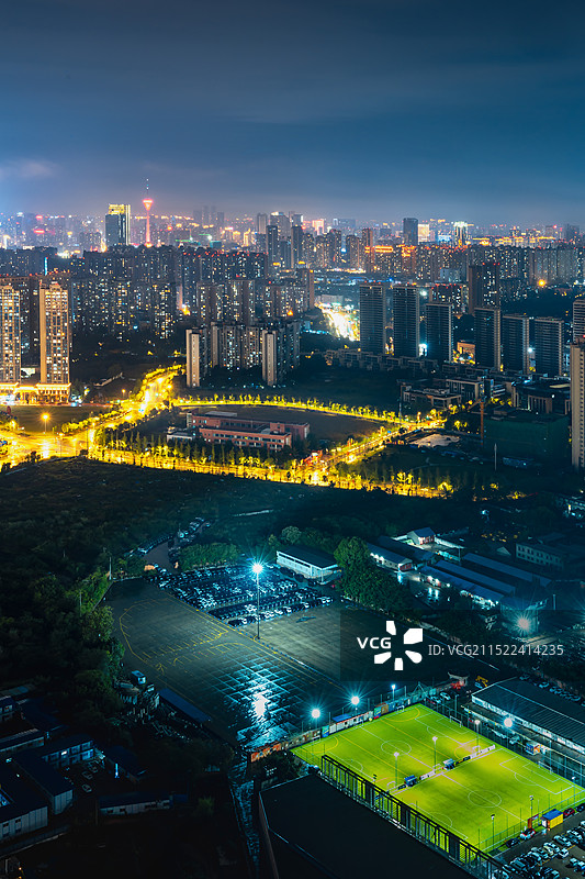 四川成都的夜晚图片素材