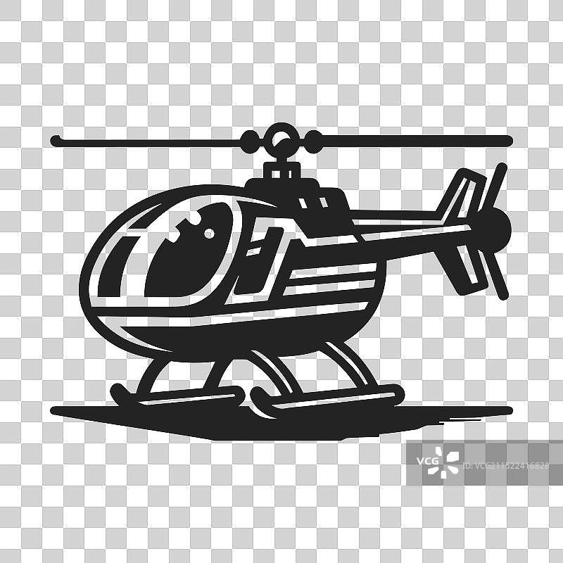 直升机正面视图图标图片素材