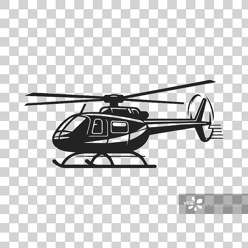 直升机正面视图图标图片素材