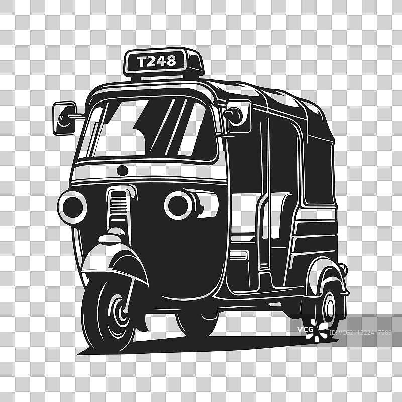 用于网页设计的简约自动人力车图标图片素材