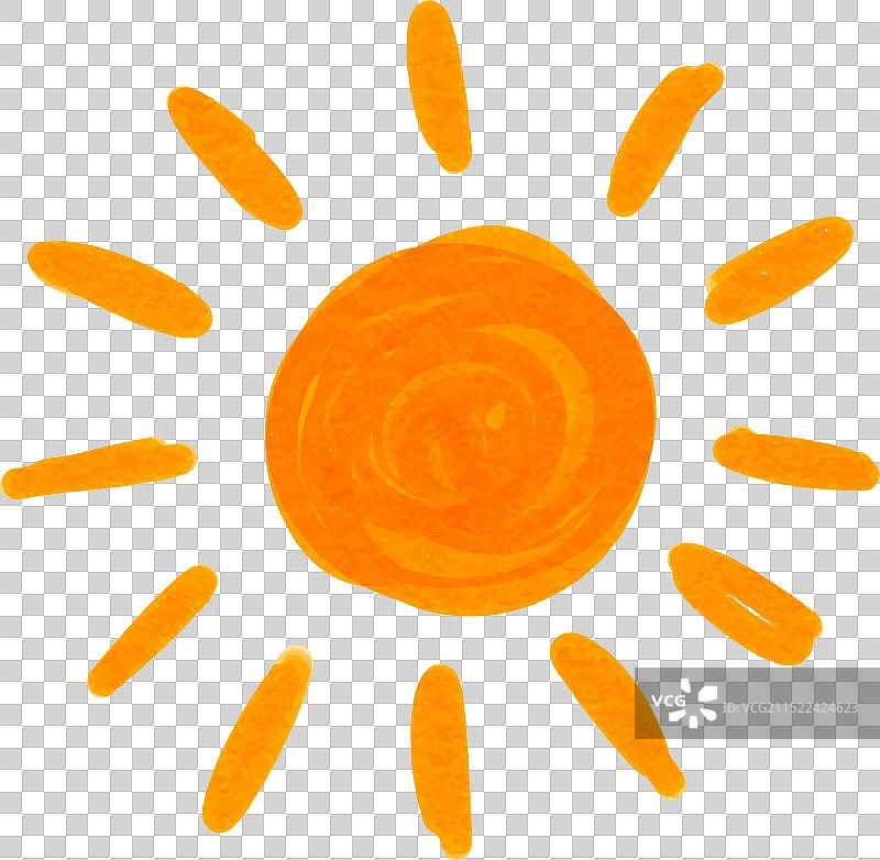 儿童画的太阳图片素材