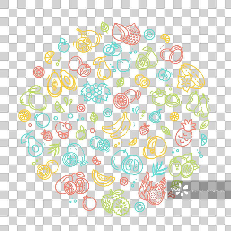 水果涂鸦绘画合集图片素材