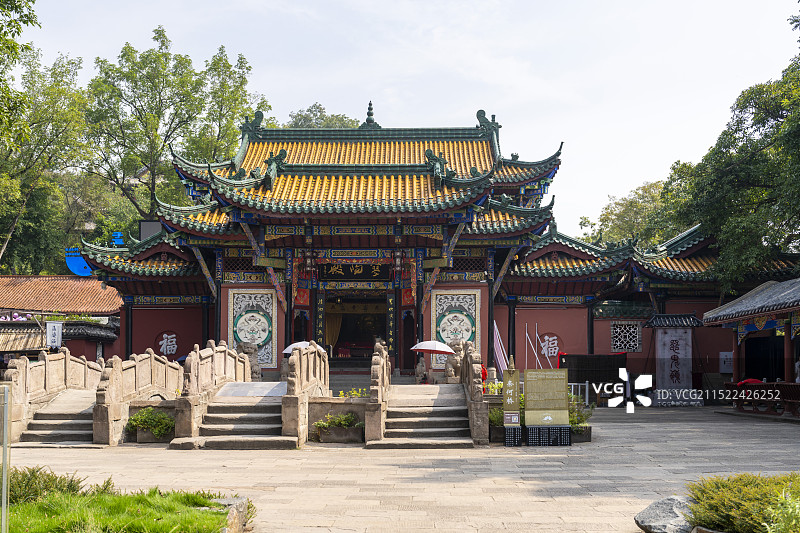 重庆丰都鬼城寥阳殿前的奈何桥图片素材