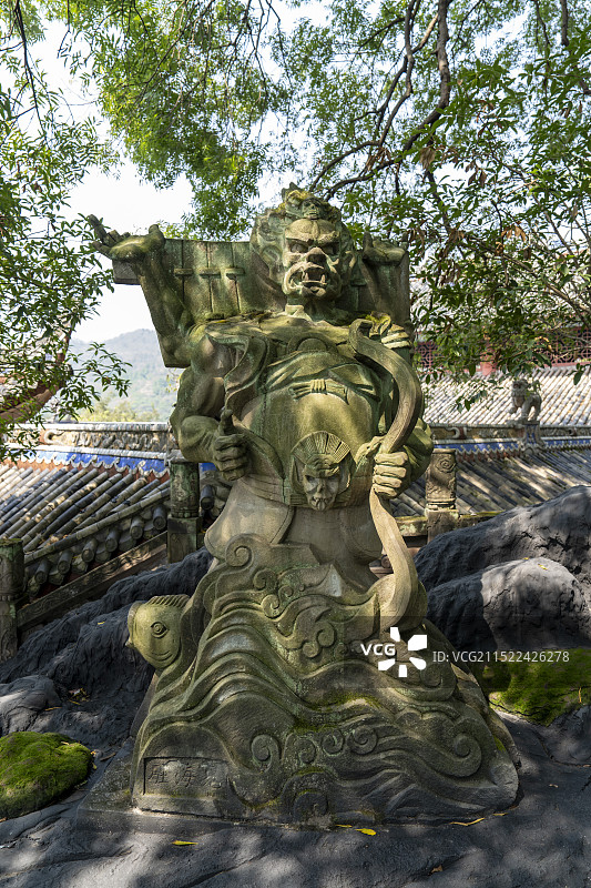 重庆丰都鬼城驻海鬼雕塑图片素材