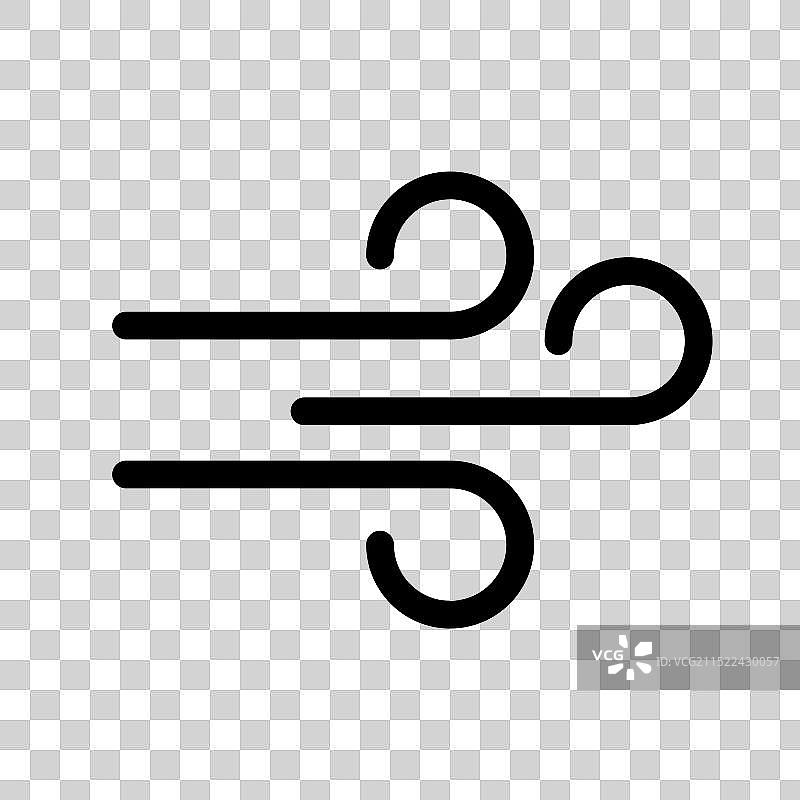 黑白线性风吹风logo标志图片素材