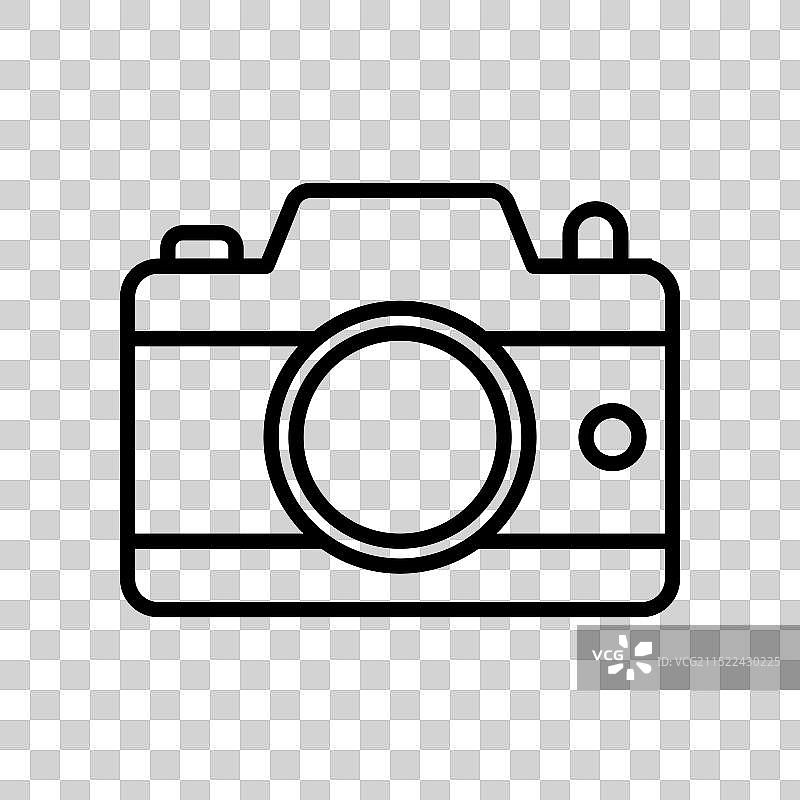 黑白线性相机标志图片素材