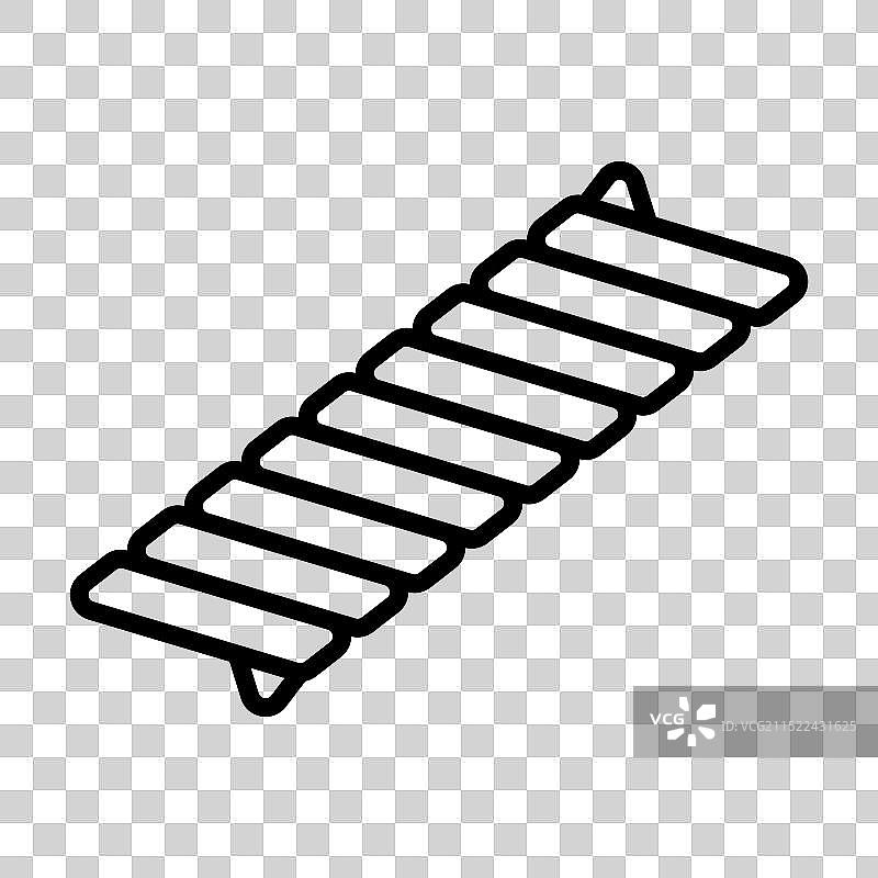 黑白双子座线性图标图片素材