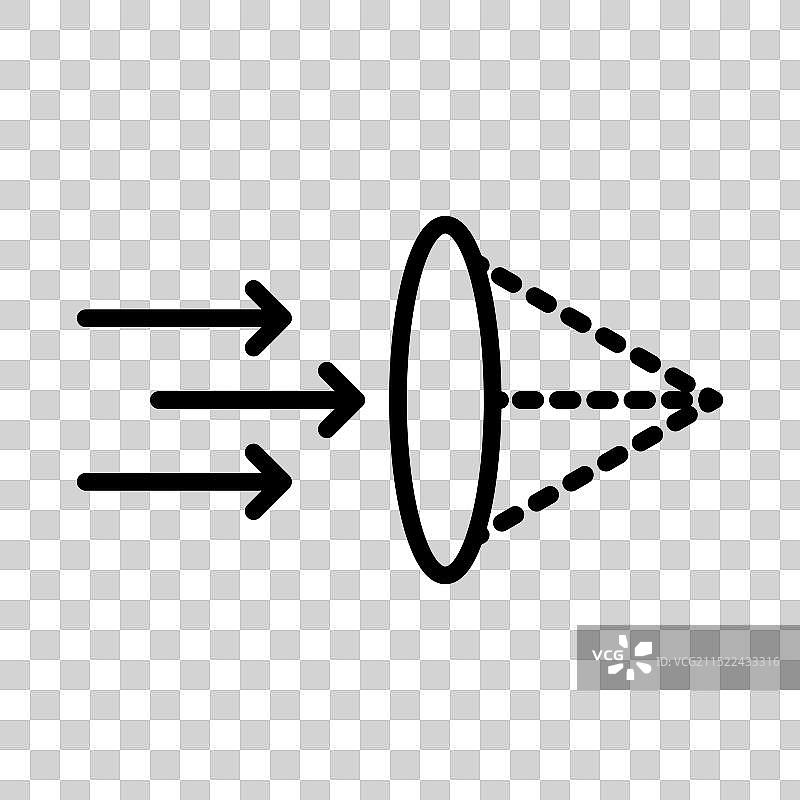 黑白凸面线性图标标志图片素材