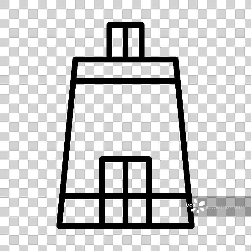 板球场图标线性黑色logo标志图片素材