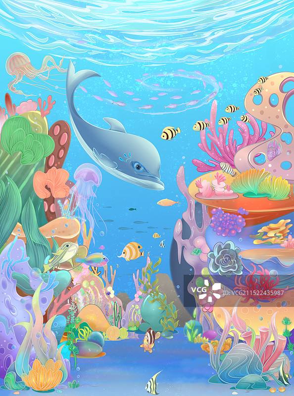 海底插图图片素材