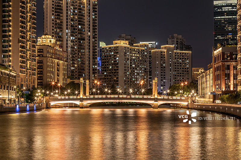 西藏路桥夜景图片素材