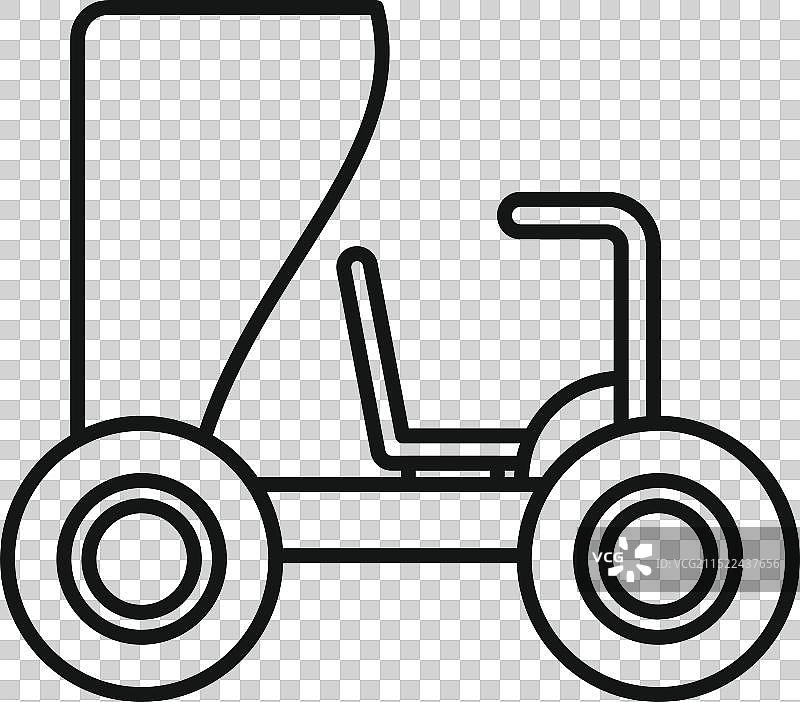 月球车探索月球表面线条图片素材