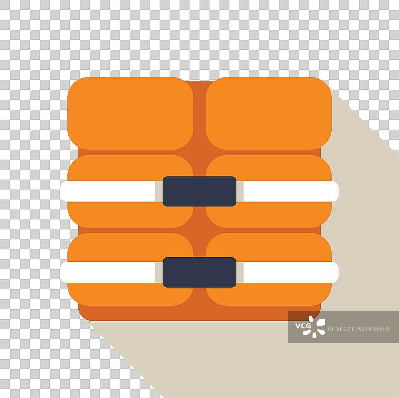 橙色救生衣水上安全保障图片素材