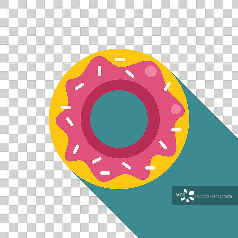 美味粉色糖霜甜甜圈图片素材