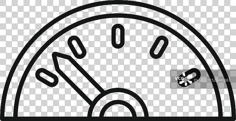 显示速度增加的箭头速度计图片素材