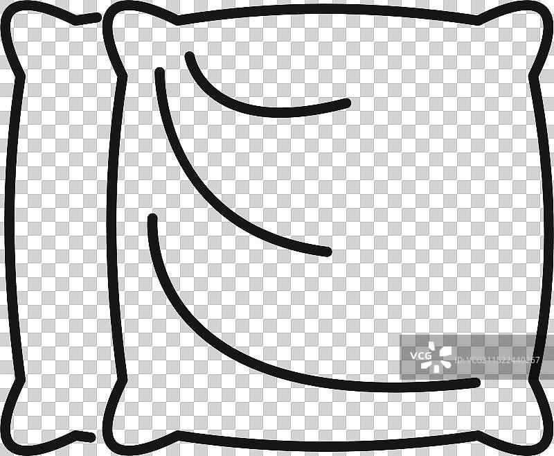 柔软的枕头提供舒适和放松图片素材