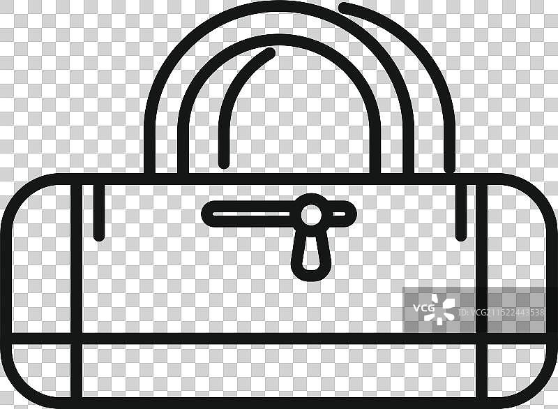 描绘度假的旅行包图标图片素材