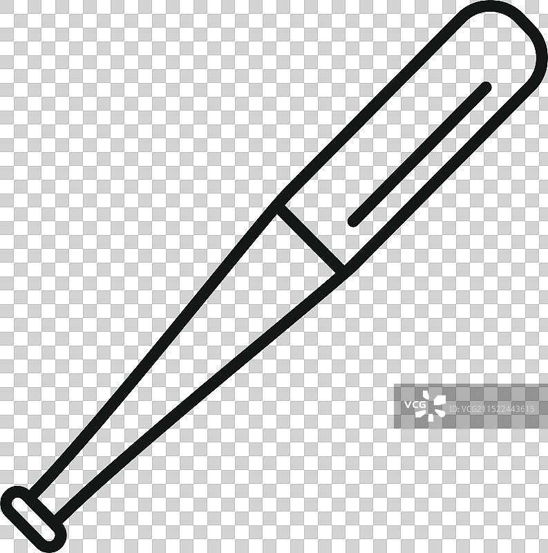 棒球棒简约图标图片素材