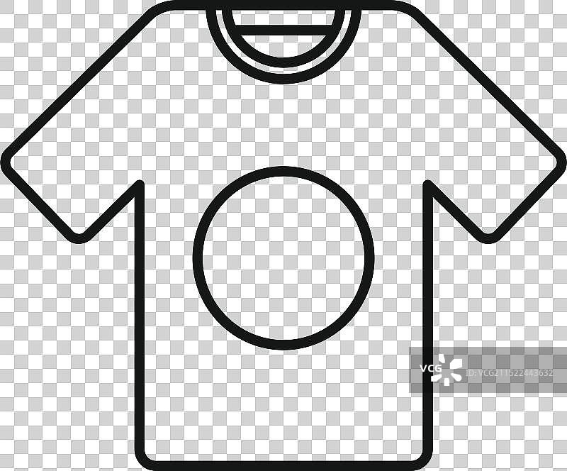 带有圆形设计的空白T恤图片素材