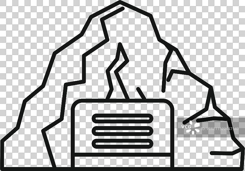 带服务器的山下数据挖掘概念图片素材