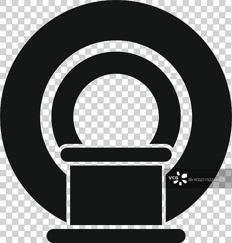 磁共振成像扫描仪正面图图片素材