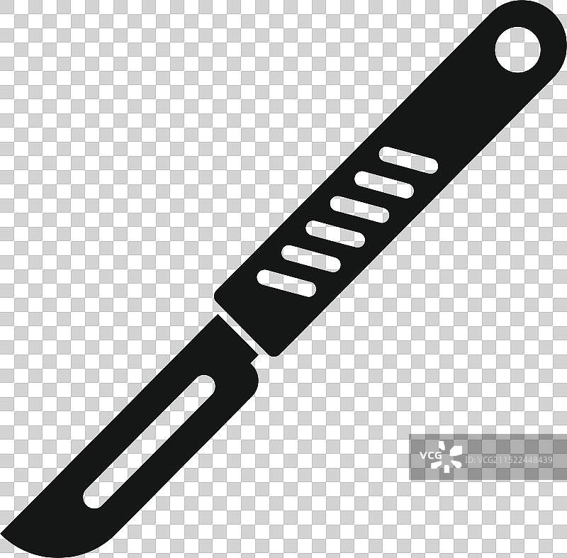 带肋纹的对角线外科手术刀图片素材