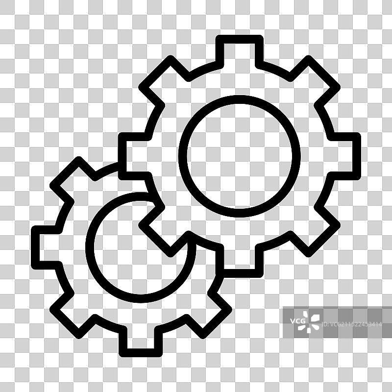 黑白线性logo设计图片素材