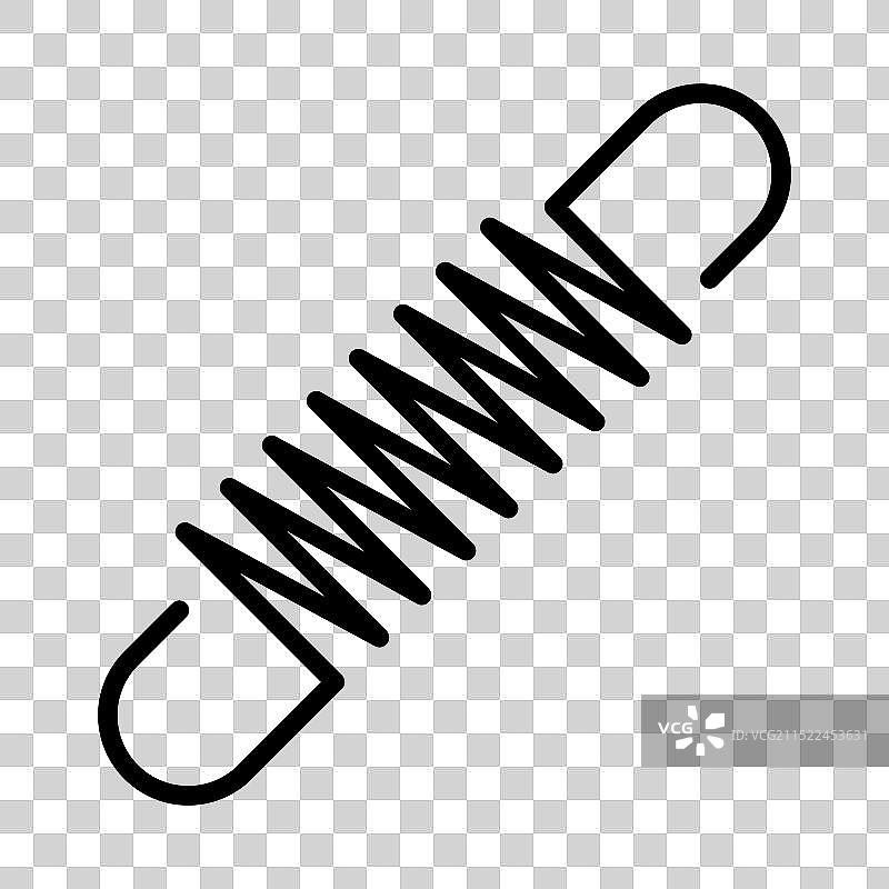 黑白春季线性Logo标志图片素材