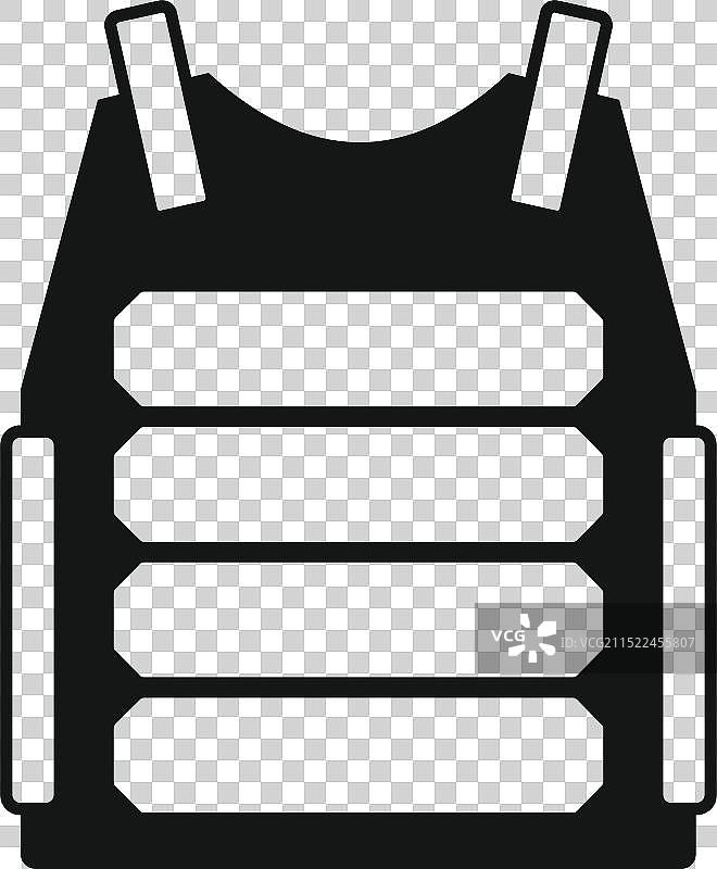 黑色防弹背心提供保护图片素材