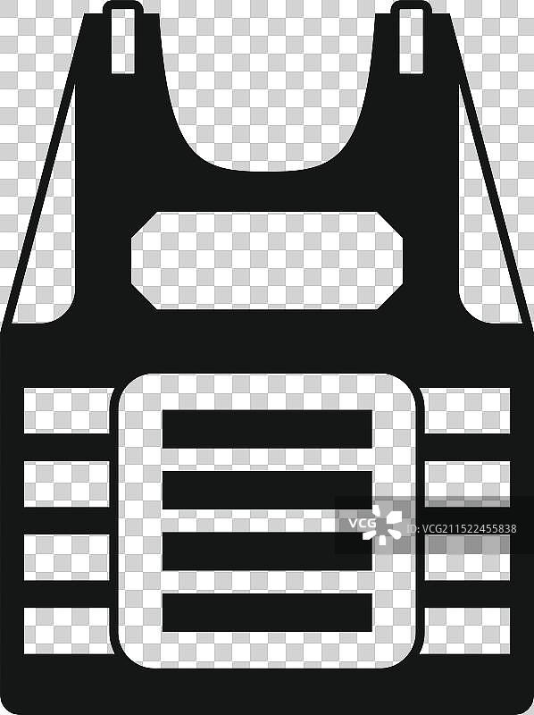 黑色防弹背心防暴力图片素材