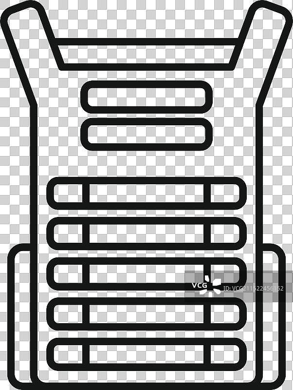 提供枪击保护的防弹背心图片素材