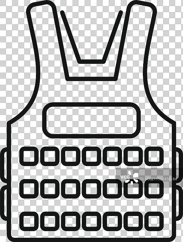 防弹背心提供保护图片素材