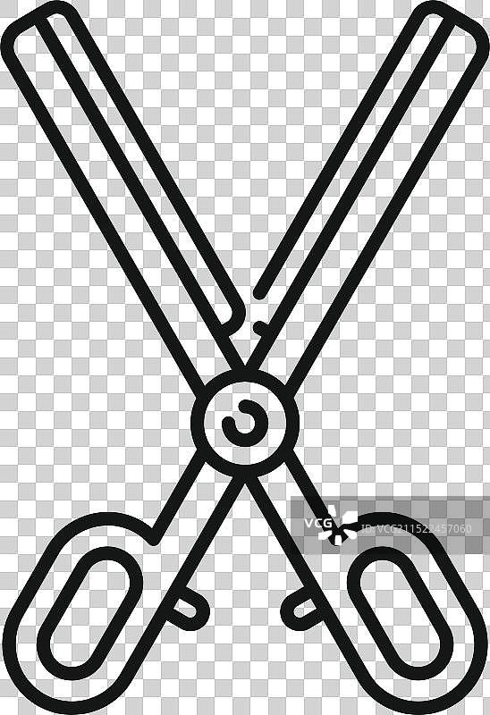 代表剪裁的美发剪刀图标图片素材