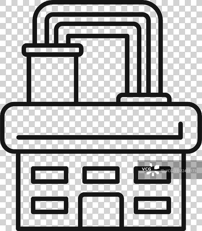 加工原材料的化工厂建筑物图片素材