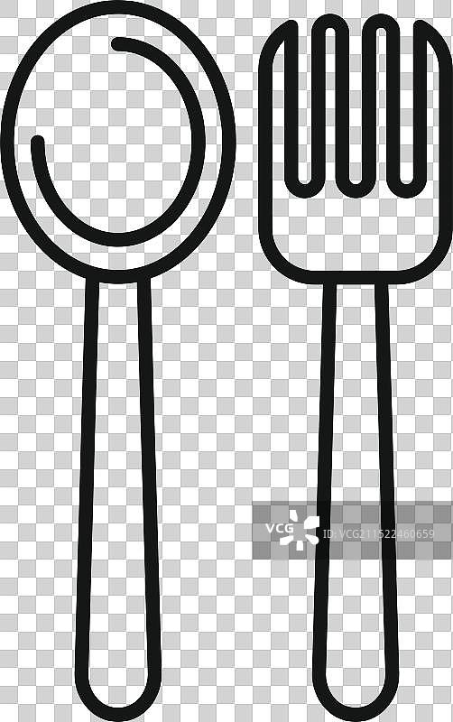 刀叉餐具用餐图标图片素材