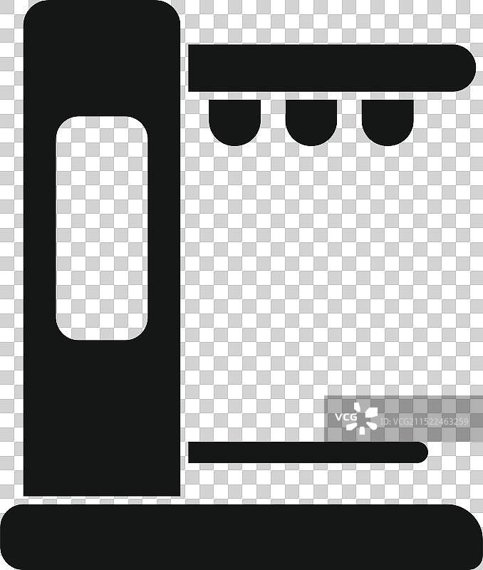 发出紫外线的日光浴室竖版美黑床图片素材