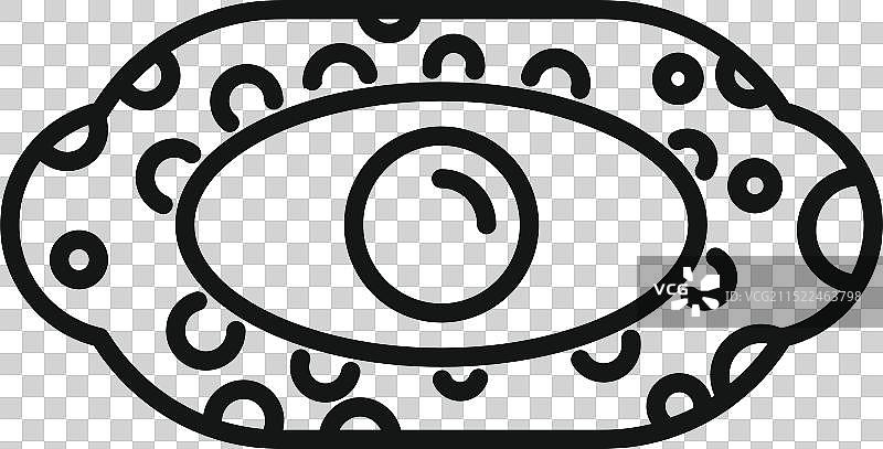 显示细胞膜的显微镜细菌图片素材