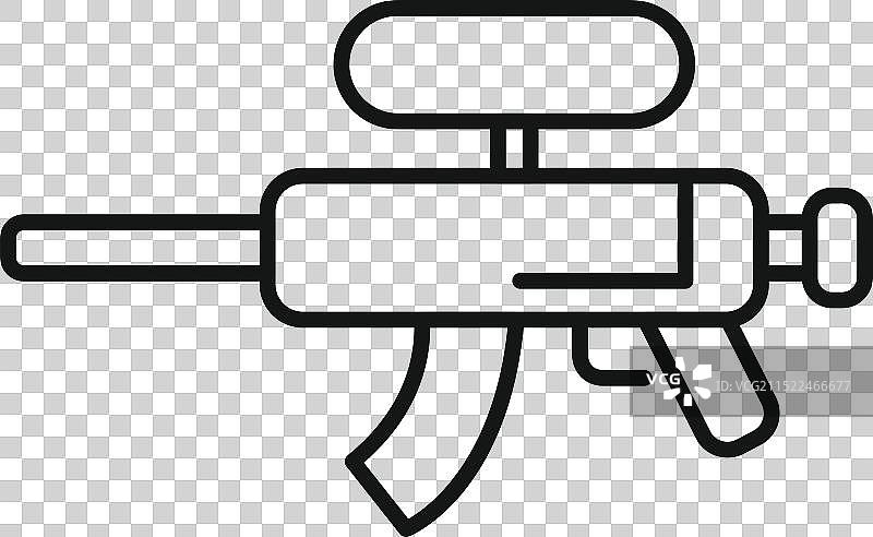 彩弹枪射击运动扳机动作图片素材