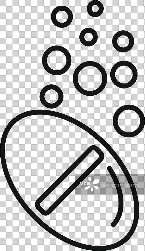 泡腾片溶解与气泡图片素材