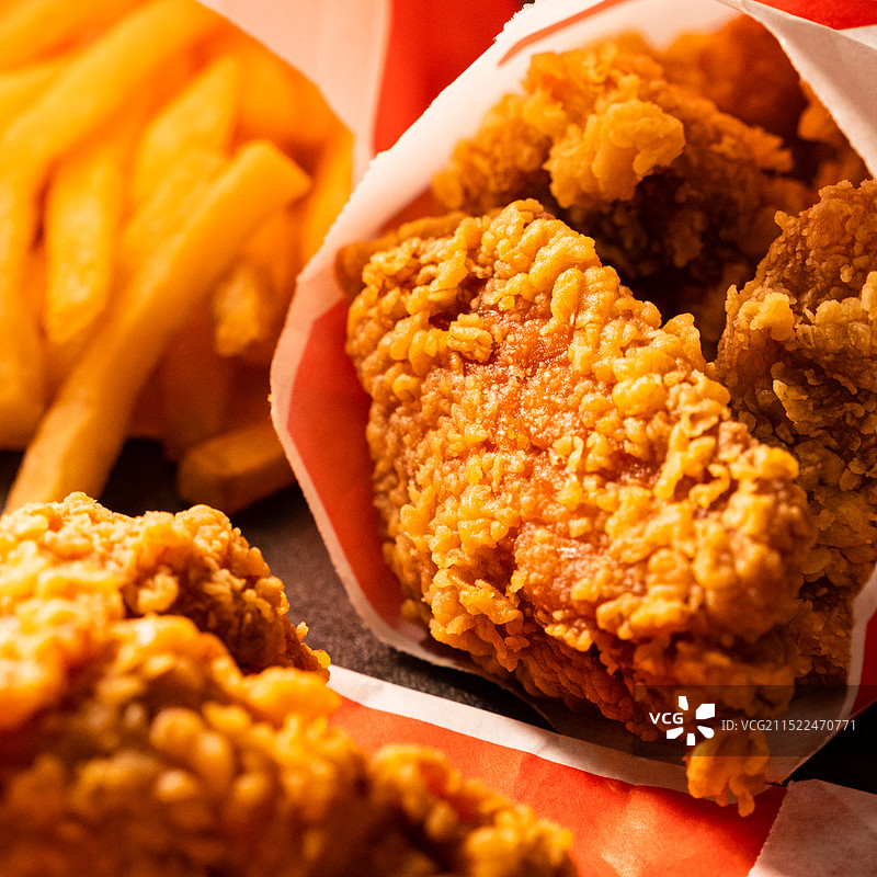 香辣鸡中翅华莱士麦当劳图片素材