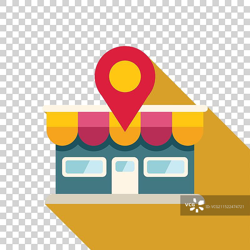 在线商店位置定位图标图片素材