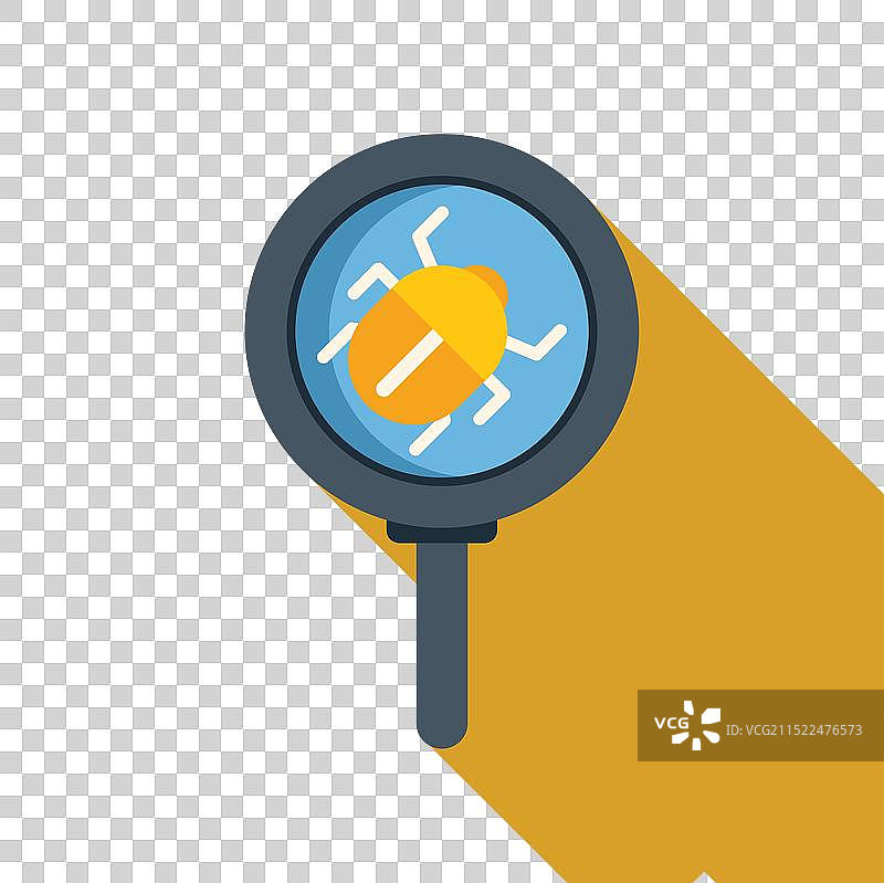 显示调试错误的放大镜图片素材