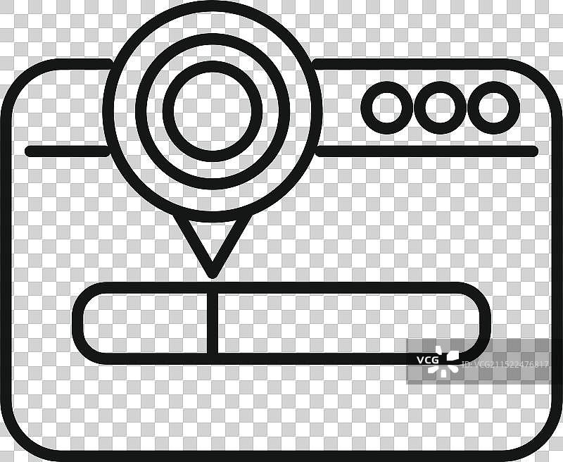 显示在线地址的网站位置图标图片素材