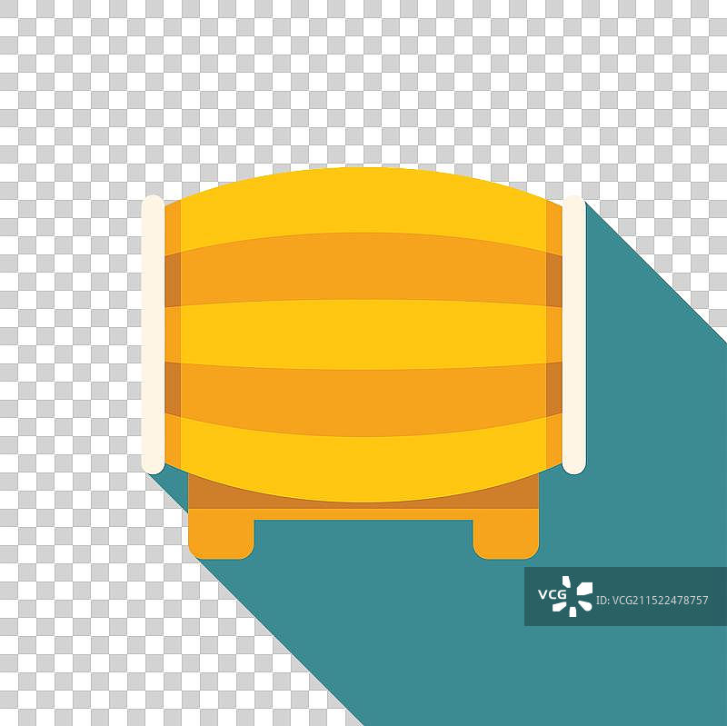 立于托盘上的木桶图片素材