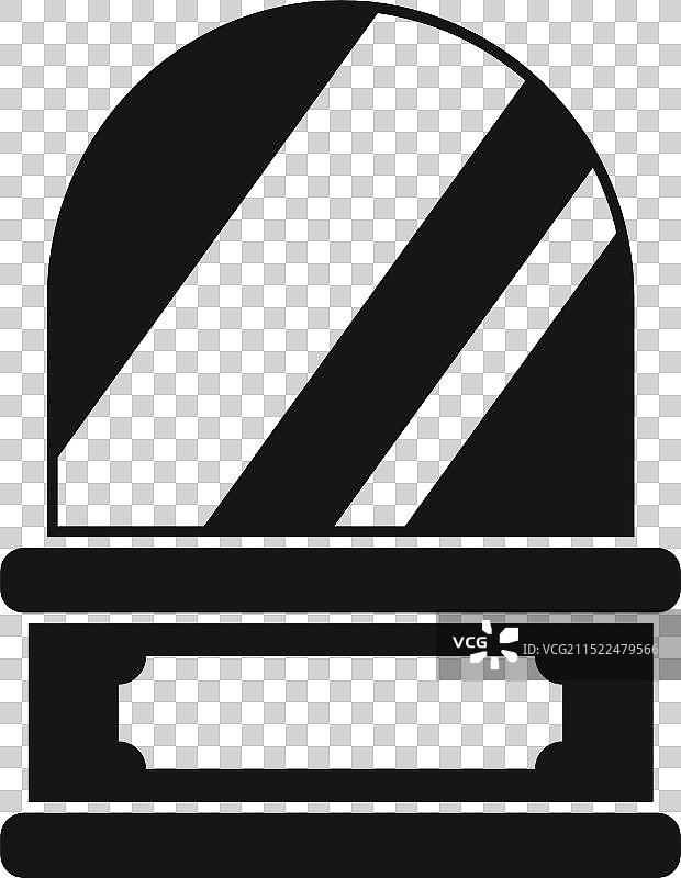 带有椭圆形镜子的梳妆台图片素材