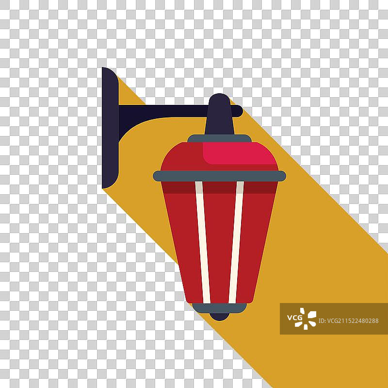 红色壁灯图片素材