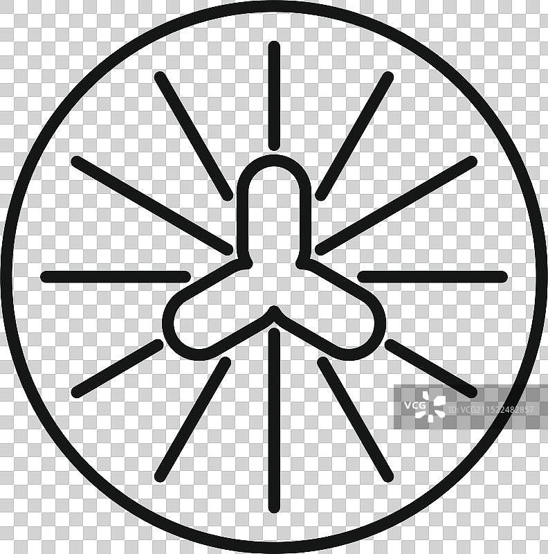 旋转送风的吊扇图片素材